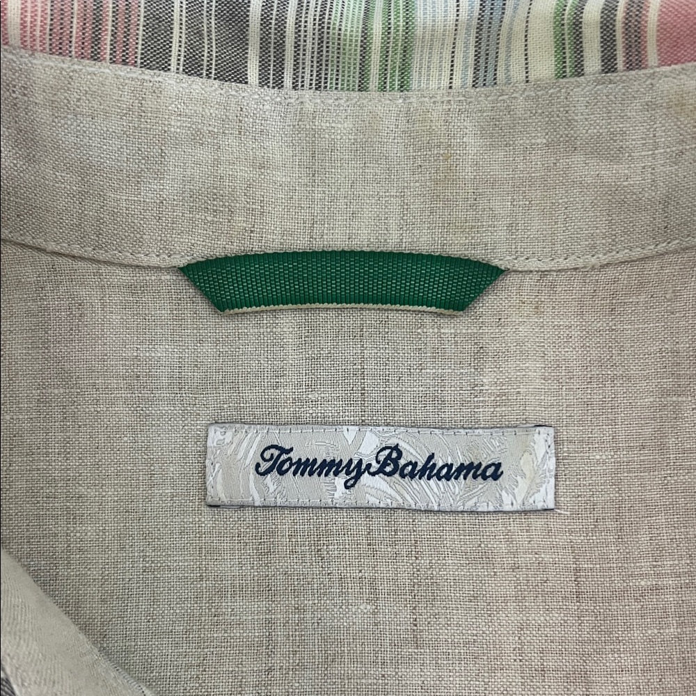 Tommy Bahama Multicolor Striped Men's Shirt Large - Picture 2 of 12